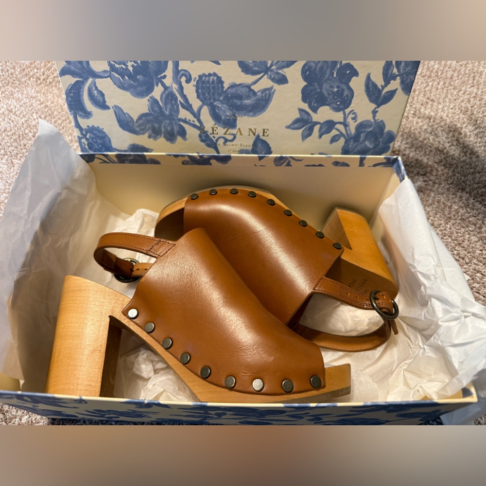 Sezane Dakota High Clogs - Like new, Worn ONCE